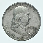 Better 1948 US Franklin 90% Silver Half Dollar Coin Collection Set Break *750