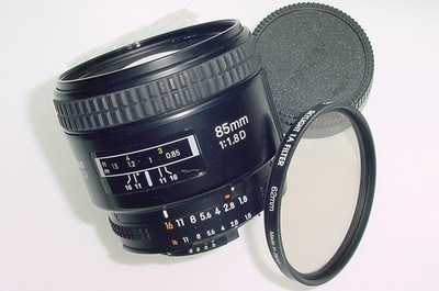 Nikon 85mm F/1.8 D AF NIKKOR Auto Focus Portrait Objektiv - Top