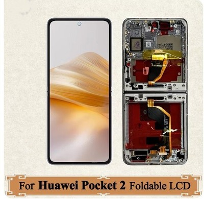 For Huawei Pocket 2 LEM-AL00 Foldable LTPO OLED Display Touch LCD Screen Frame