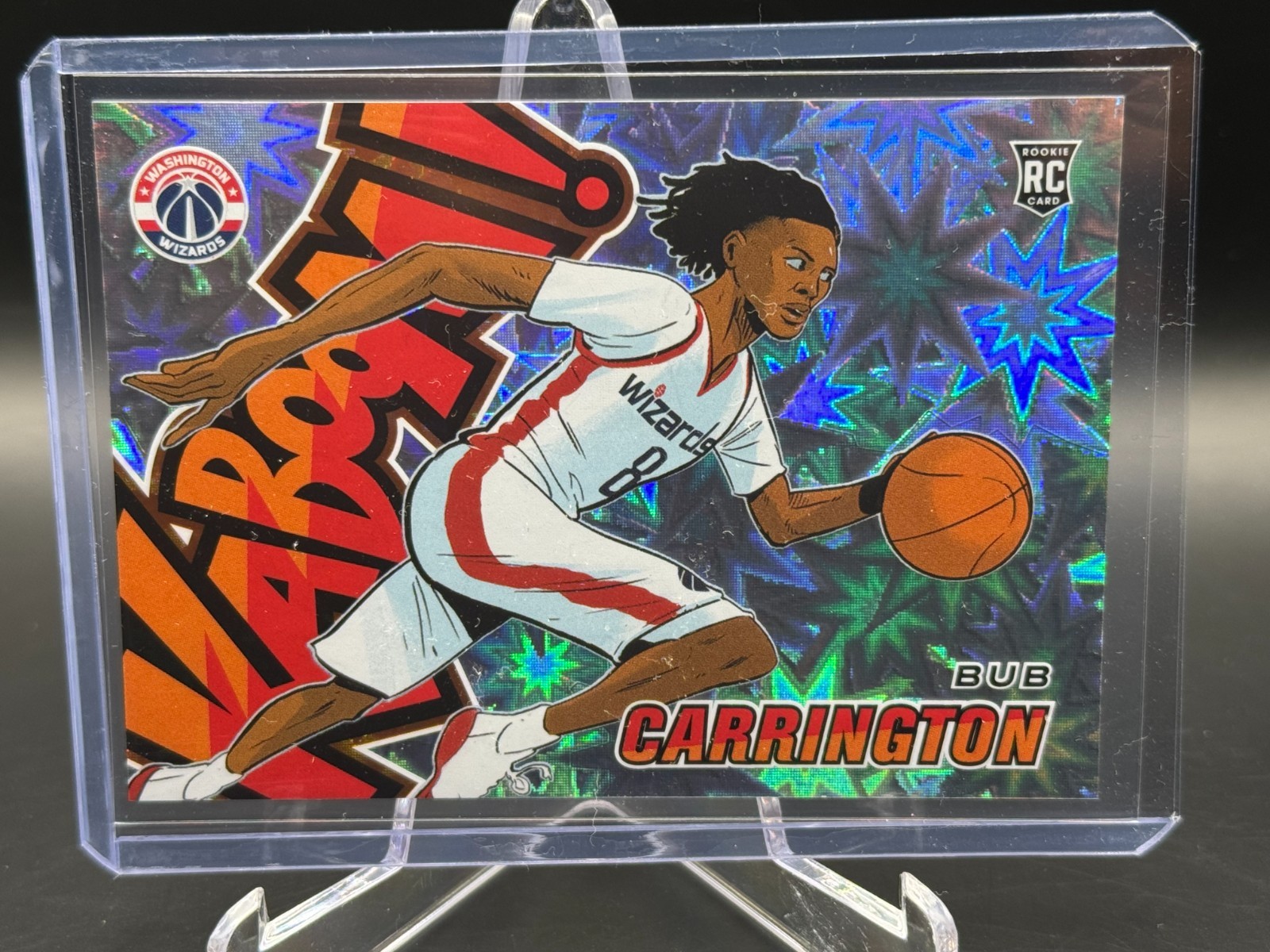 2024-25 Panini Revolution Kaboom Horizontal #22 Bub Carrington ROOKIE RC WIZARDS