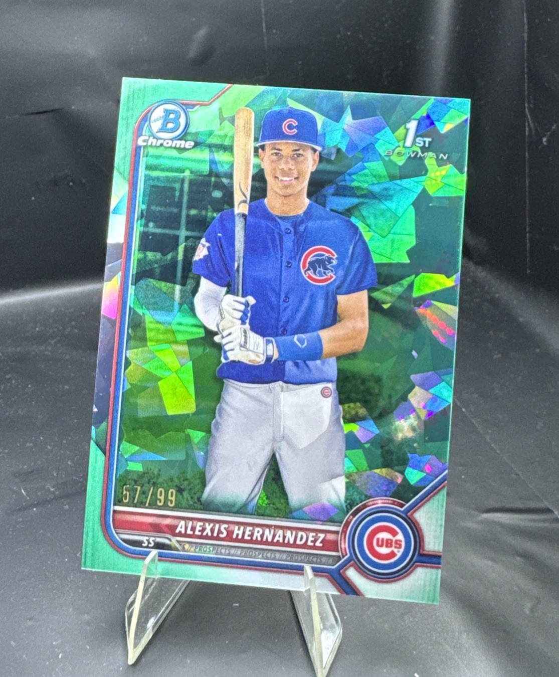 2022 Bowman Chrome Sapphire Edition Prospects Aqua /99 Alexis Hernandez #BCP-172