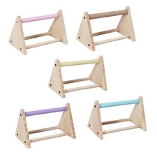 Wooden Parrot Stand Claw Grinding Multifunctional Toy Playground Parrot Perch