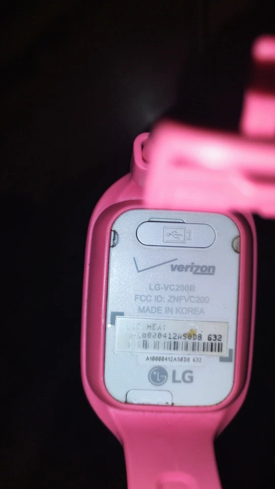 Reloj inteligente LG Gizmo Gadget para niños Verizon LG-VC200B rosa rastreador GPS seguridad infantil Foto 2 de 4