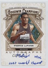 2025 Goodwin Champions Inscribed /75 Pierce LePage 2023 World Champ #A-PL Auto