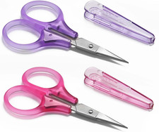 Small Craft Scissors, 3" Tiny Travel Scissors Tsa Compliant with Cover, Sharp Sc