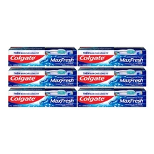 Colgate MaxFresh Peppermint Ice Toothpaste, 8.0oz (225g) (Pack of 6)