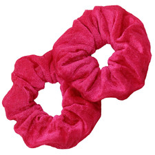 Hair Scrunchies - 2 Velvet Hair Ties for Women Girls Hair Elastics Ponytail Hold