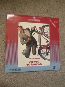 1985 Pee-Wee's Big Adventure Laserdisc Rare Paul Reubens Tim Burton Warner Home
