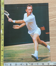 Rod Laver Trophy & Tennis Court Action 2 Scene Book Photograph