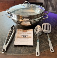 H.T. Traders Steam-A-Wok Stainless Steel 6-Pc...