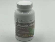 Dr Berg Ashwagandha Black Pepper 90 Caps Exp 01/26