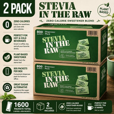 2-Pack Stevia in the Raw Zero Calorie Sweetener, 1 g, 800-count
