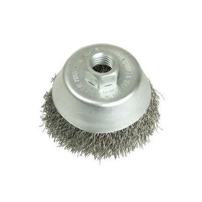 Lessmann Cup Brush 75mm M14, 0.35 Steel Wire LES423167