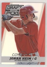 2013 Panini Prizm Perennial Draft Picks Red Prizm 77/100 Jonah Heim #86 1b3