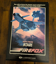Original 1984 Atari Firefox Arcade Promotional Poster 12x18 Vintage LaserDisc