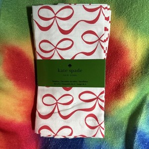 Kate Spade : Dinner Napkins : 6 : 19” Squares : Cotton Blend