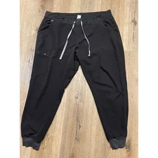 FIGS Technical Collection Black Jogger Scrub Pants Women's Size XXL