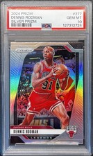 2024-25 Panini Prizm #277 Dennis Rodman - PSA 10 - SILVER Prizm SP - Bulls