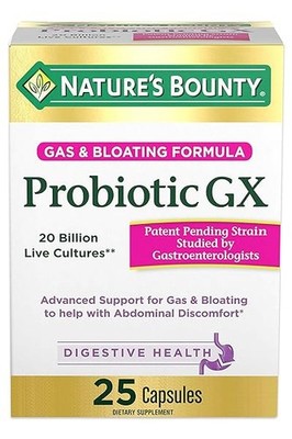 06/2026 Nature's Bounty Probiotic Gx, Helps With Occasional Gas And Bloating