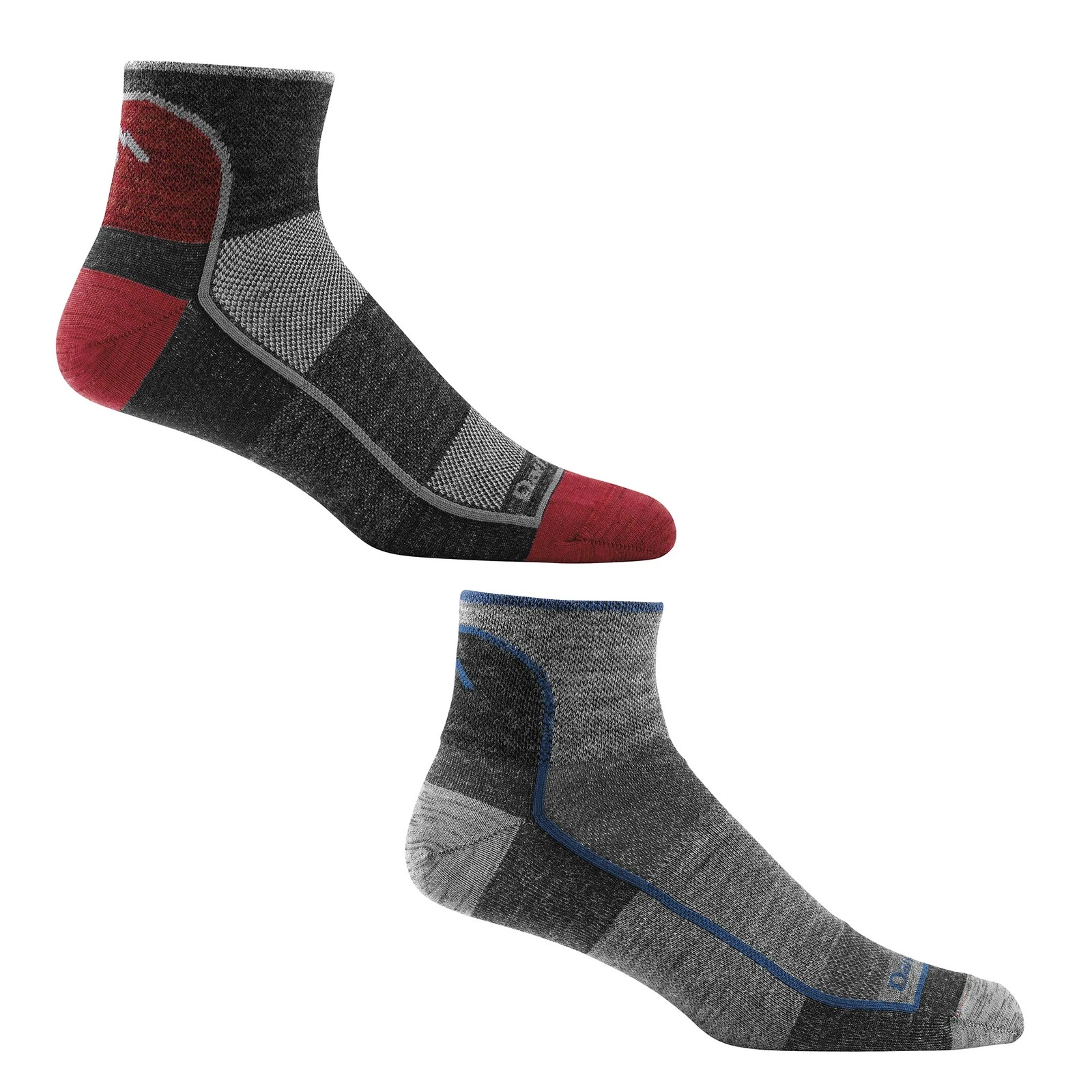Darn Tough - Mens Merino Wool Quarter Lightweight Running Seamless Socks