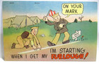 WWII POSTCARD SOLDIERS, I'M STARTING WHEN I GET MY FURLOUGH — photo 1