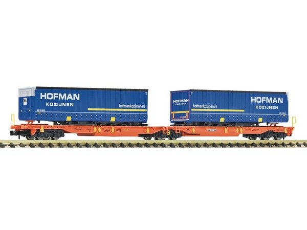 Fleischmann 6660118 - GüTerwagen Doppeltaschen-Gelenkwagen T2000 Wascosa Ep.Vi-image