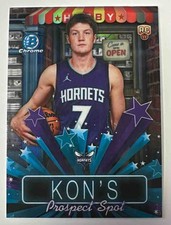 Kon Knueppel 2025-26 Bowman #HS-7 Hobby Stars Refractor Hornets