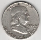 1953 P FRANKLIN HALF DOLLAR 90% SILVER 50¢ PHILADELPHIA UNITED STATES OF AMERICA