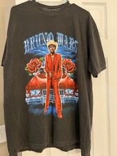 Bruno Mars Romantic Tour Nashville 2026 Concert T-Shirt XL Black Cotton