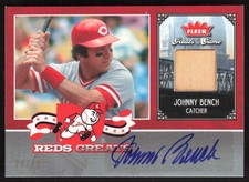 2006 Fleer Greats of the Game Reds 29/30 Johnny Bench Auto #CIN-JB TM2