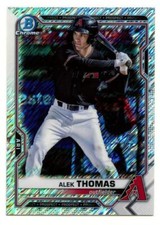 2021 Bowman Chrome #BCP-159 Alek Thomas Prospects Shimmer Refractor Diamondbacks