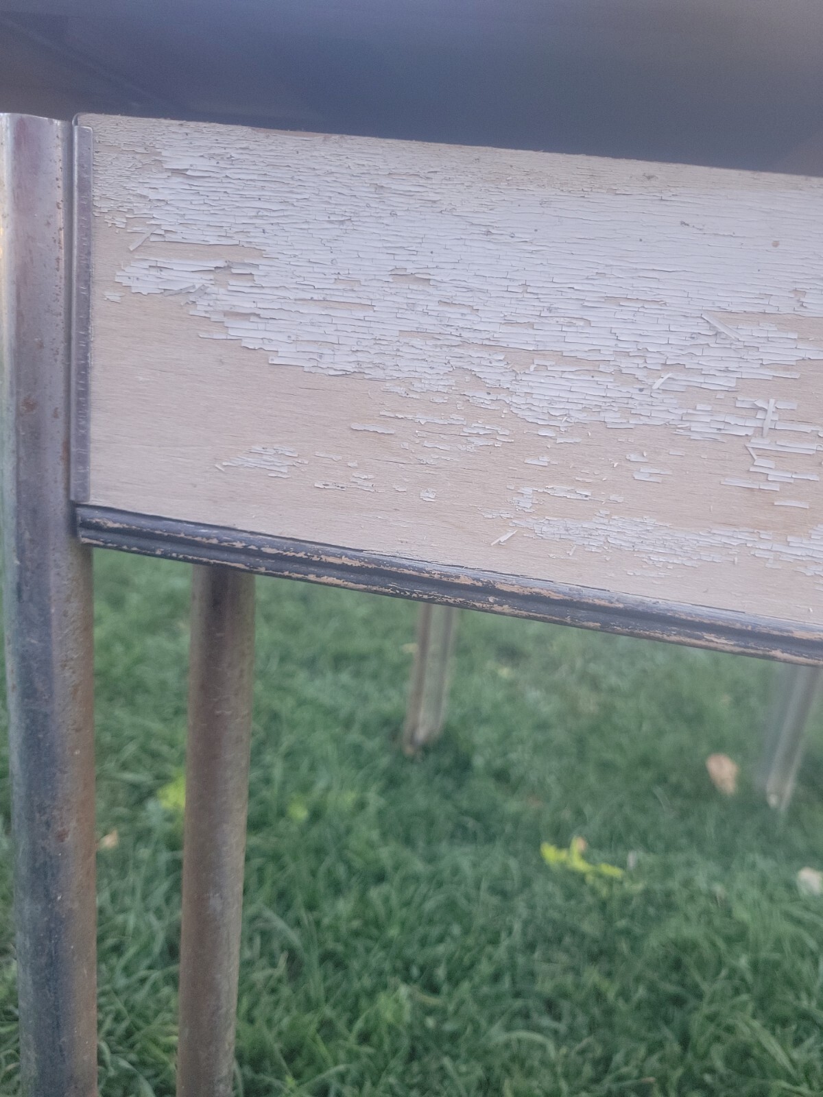 Vintage Enamel Top Baker's Table with 2 slideouts eBay