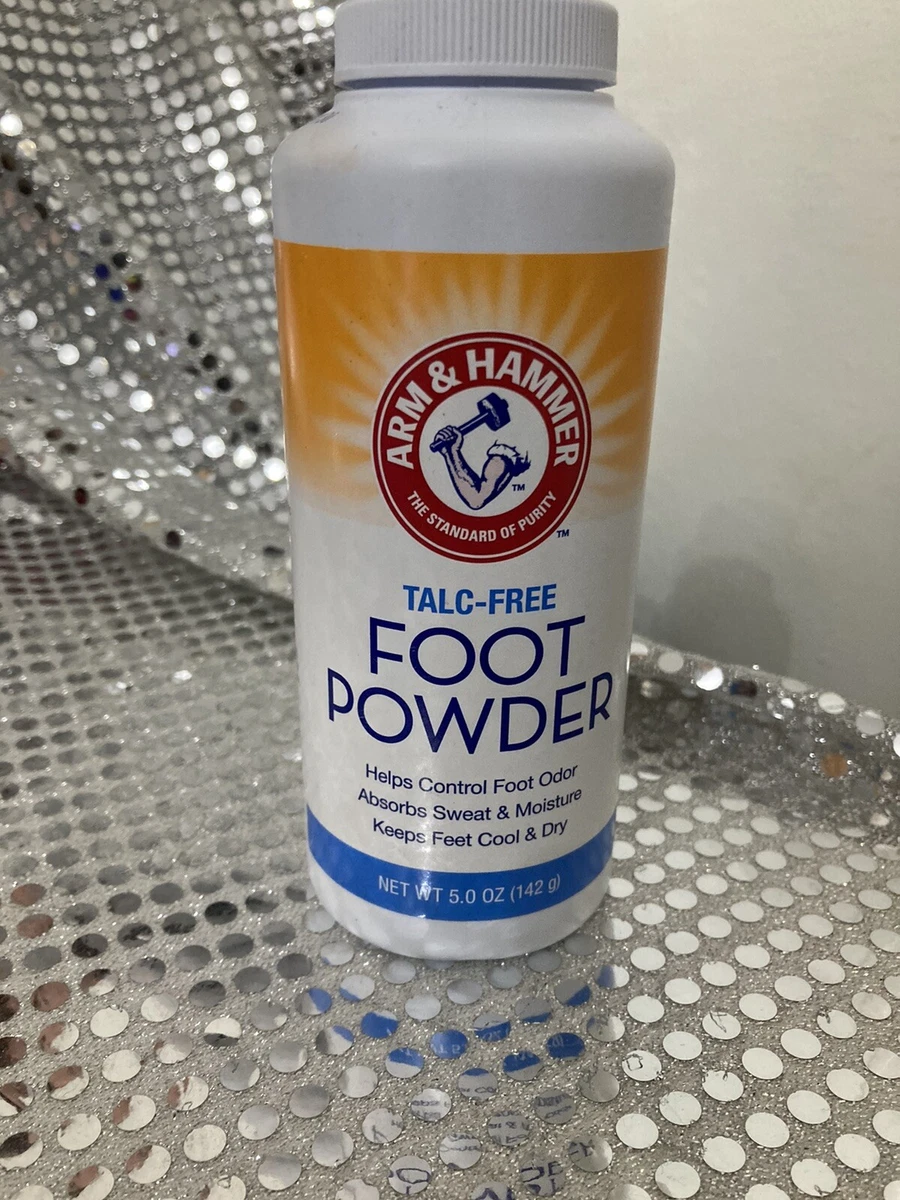 Arm Hammer Talc Free Foot Powder Control Foot Odor Sweat Moisture 5 oz