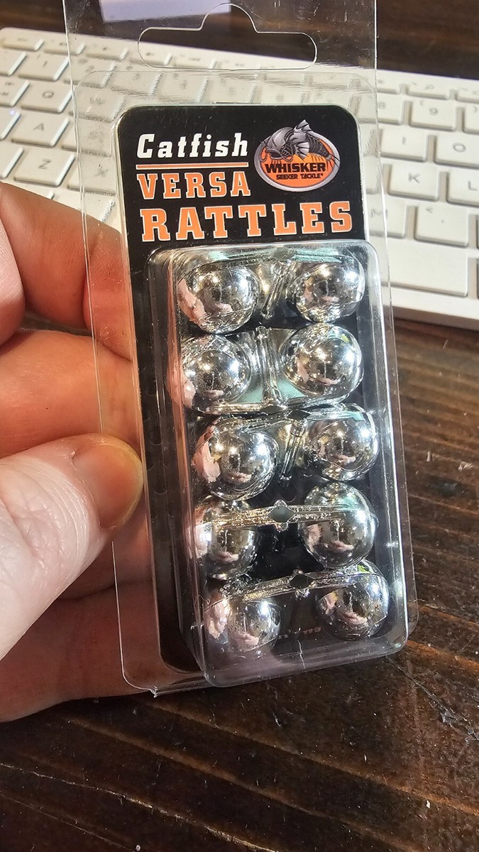 Catfish Rig Rattles Versa 1-Rattles Silver Shad (Chrome) 5pk