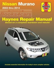 MURANO NISSAN SHOP MANUAL SERVICE REPAIR BOOK HAYNES 2003-2014 CHILTON WORKSHOP