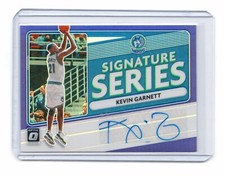 Kevin Garnett 2020-21 Panini Donruss Optic Auto Signature Series Purple Prizm