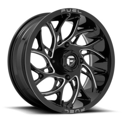 Fuel Runner D741 Black Milled UTV / ATV Rims: 18x7 4x137 13mm, D7411870A644