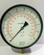 ASTA Ind. Bras. Manometer 0-160 PSI