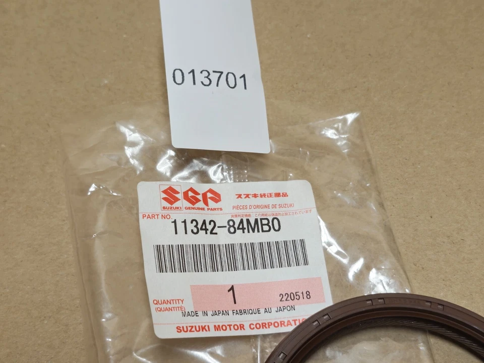 Sello del cigüeñal Suzuki S-Cross Mk3 2020-en Swift Mk5 1134284MB0 genuino NUEVO Foto 4 de 4