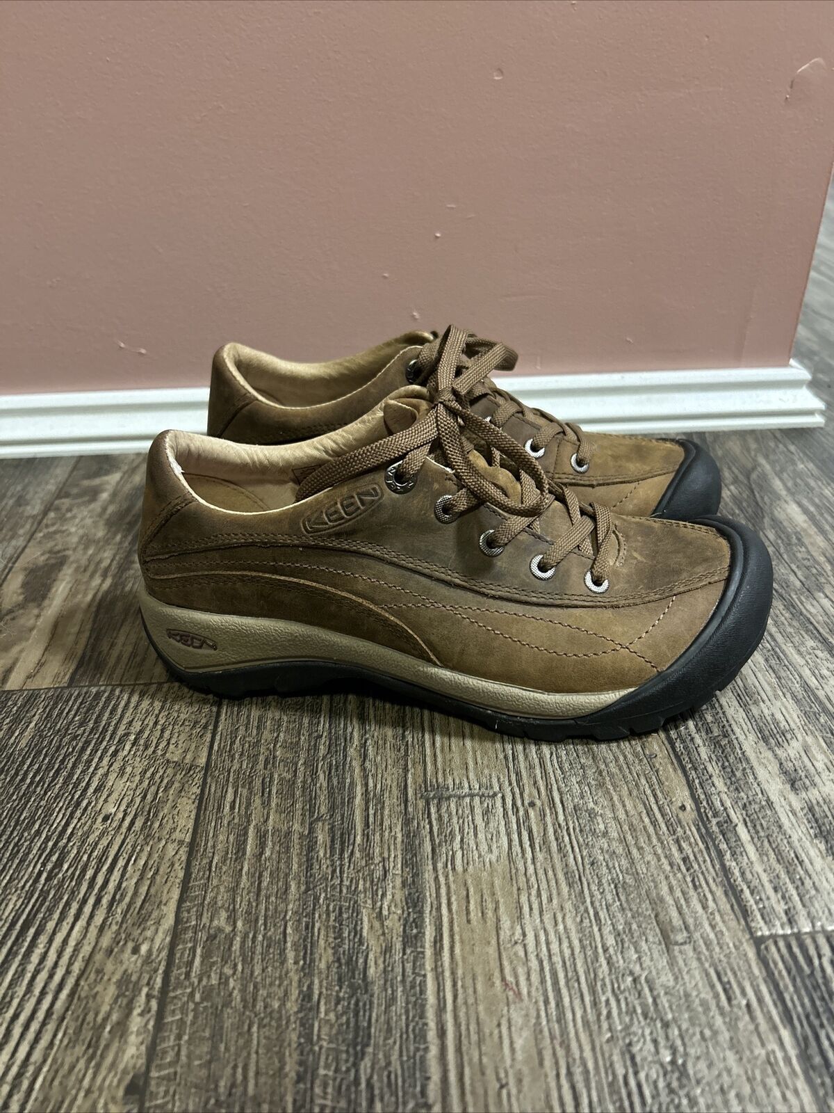 Scarpe Keen Toyah Urban Hiker stringate in pelle marrone taglia 6 53001 DKR