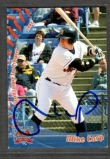 2007 Grandstand #1b Mike Carp Binghamton Mets Baseball Signed Autograph (G20)