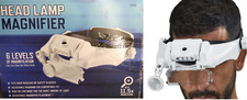 Head Lamp Jewelers Magnifying Visor with LED Lights, 1.5, 2, 3.5, 8, 9.5,  11.5