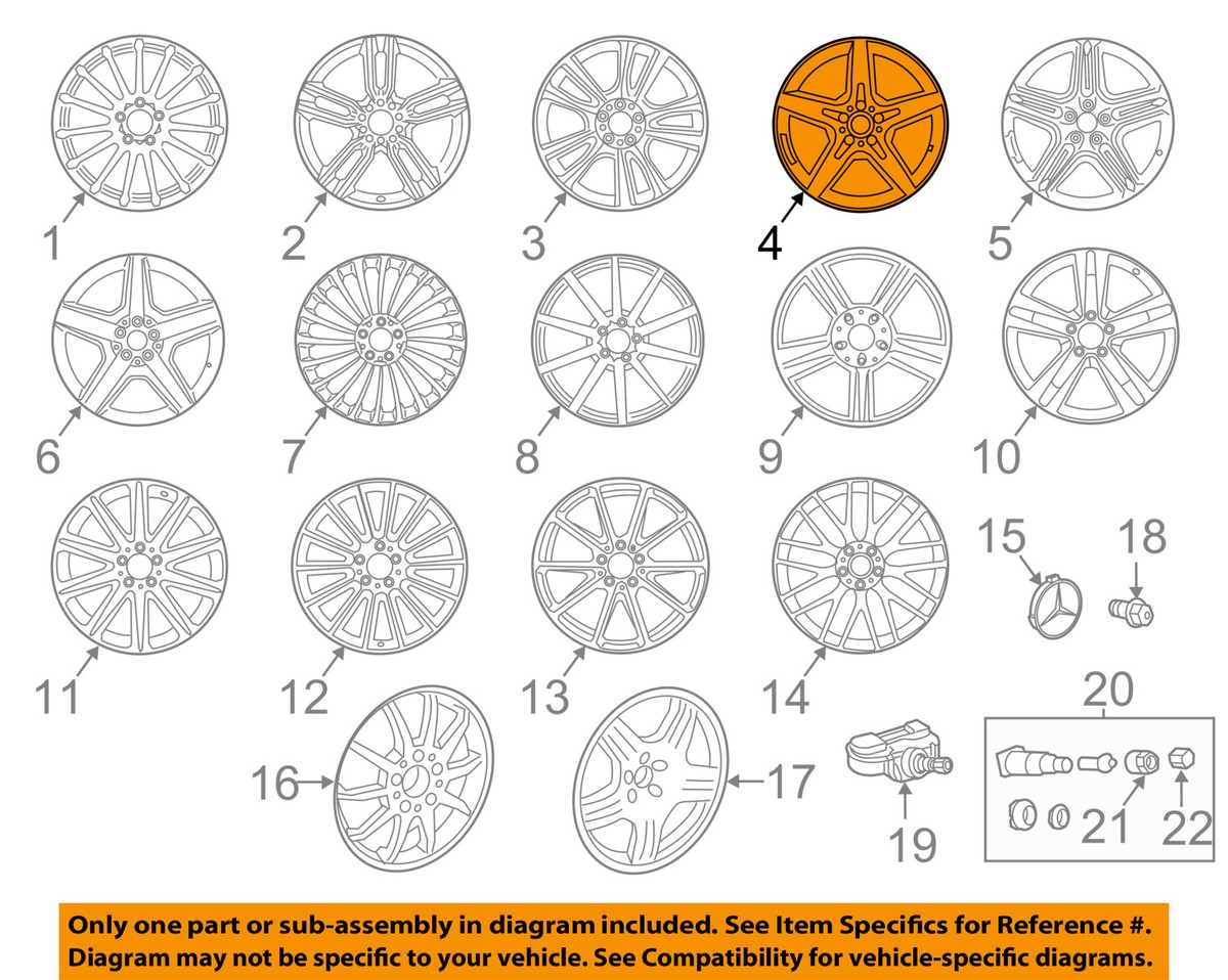 MERCEDES OEM 13-17 SL65 AMG-Wheel 23140116027X25 | eBay