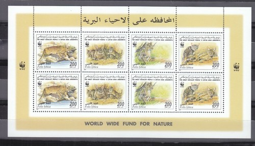stamps LIBYA 1997 SC1594 WWF MNH SHEET #52 - Picture 2 of 2