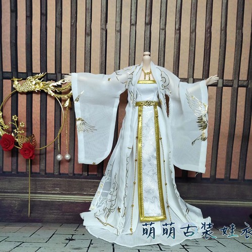 1/6 FOR Female Action Figures Chinese Retro Hanfu Costumes Dress Set - Picture 9 of 29