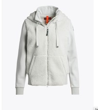 Parajumpers Moegi Sherpa Fleece Hoodie Jacket Mochi White Size Xs Womens