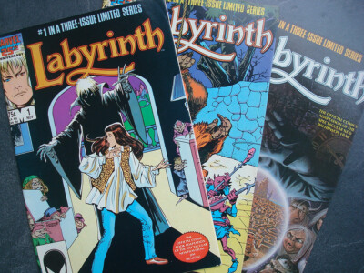 Marvel: Labyrinth 1 2 3 (1986) rare complete limited series, David Bowie