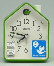 Seiko Quarz Wecker Kinderwecker grün Vogelgezwitscher Piepton