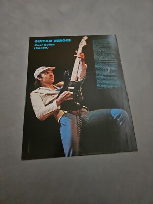 TPEEP06 MAGAZINE PICTURE 11X8'' SAXON - PAUL QUINN 