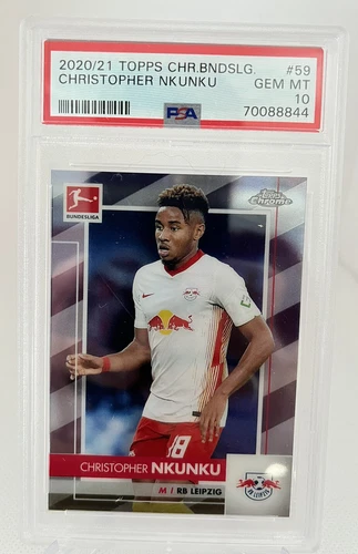 Topps Bundesliga Chrome 2020/21: Christopher Nkunku #59 - RB Leipzig - PSA 10